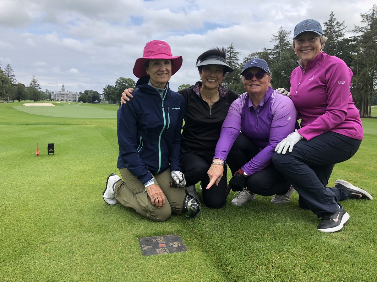 ccrvtasue's tweet photo. Happy #Play9Day 2019 from the Women’s Stanford 9-Hole ⛳️ Section #SUGolfCourse 8 of us just wrapped a fantastic golf trip in IRELAND 🇮🇪🏌🏻‍♀️🏌🏻‍♀️🏌🏻‍♀️🏌🏻‍♀️🏌🏻‍♀️🏌🏻‍♀️🏌🏻‍♀️🏌🏻‍♀️🍀🇺🇸 #TheAdareManor @garmanygolf https://t.co/ph1UkEvdP9