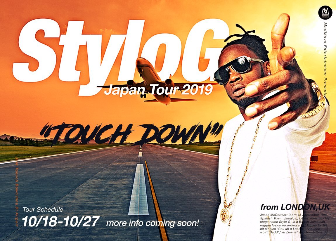 HighLife_JP's tweet photo. Stylo G Japan Tour 2019
NEWS : https://t.co/zm19lzNFhb
⚠️More Information Coming Soon...⚠️

#stylog #madmove #touchdown #japantour https://t.co/1ym4yoMa2e