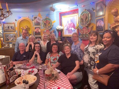 Team Rausch at Buca di Beppo in Salt Lake City, Utah. Took the leftovers and fed the homeless in Pioneer Park. They were very happy and thankful for the food. Very humbling experience.