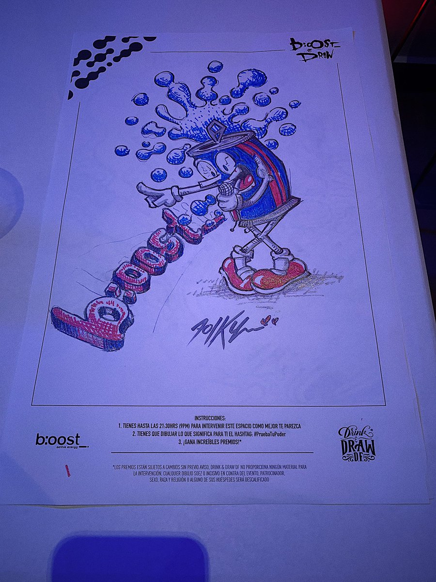 BRCDEvg's tweet photo. Así estuvo el primer #boostAndDraw con @boost_mx 🖌💙 https://t.co/bR9zhjFT1N