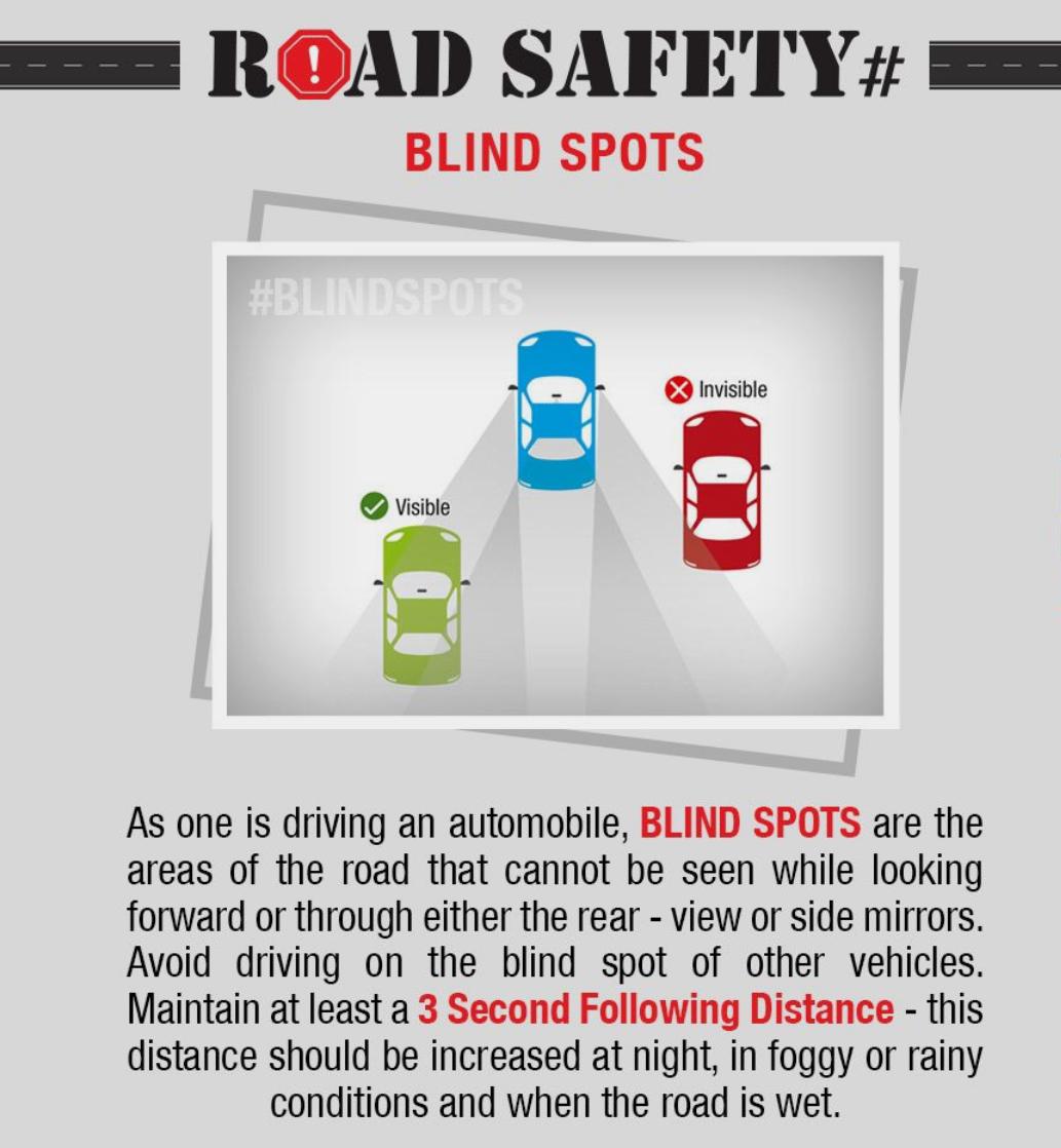 missionroadsafe's tweet photo. #missionroadsaftey Be careful that mirrors do not cover all areas and there will be blind spots. https://t.co/CVmYCnbRDZ