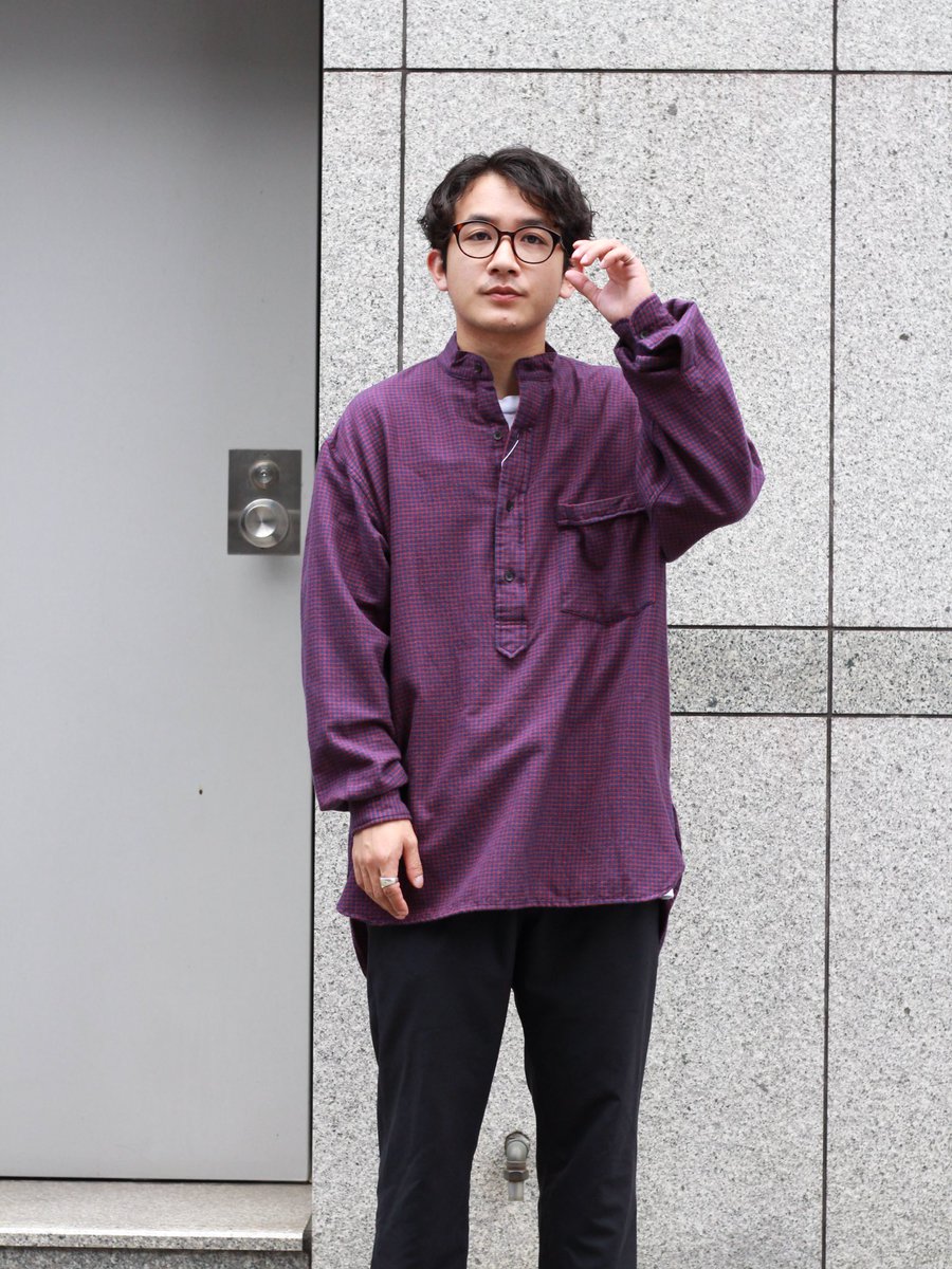 COMOLI / ウールシルク プルオーバーシャツ 22SSトップス - シャツ