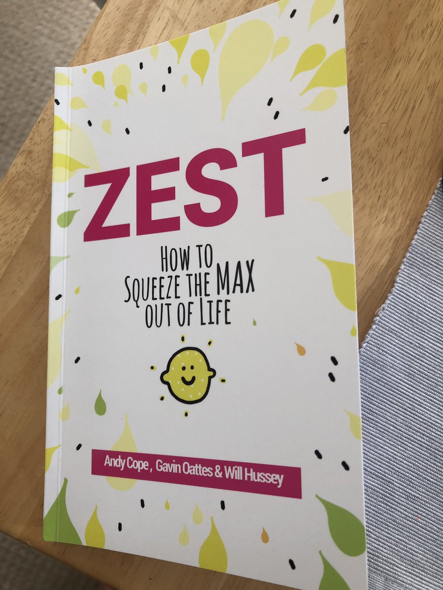 Excited that this arrived yesterday. Half way through and loving it. #Zest #lifeisasaussagemachine <a href="/beingbrilliant/">Dr Andy Cope</a> 🤩🙅🏼‍♀️🙋🏼‍♀️🍋🌟