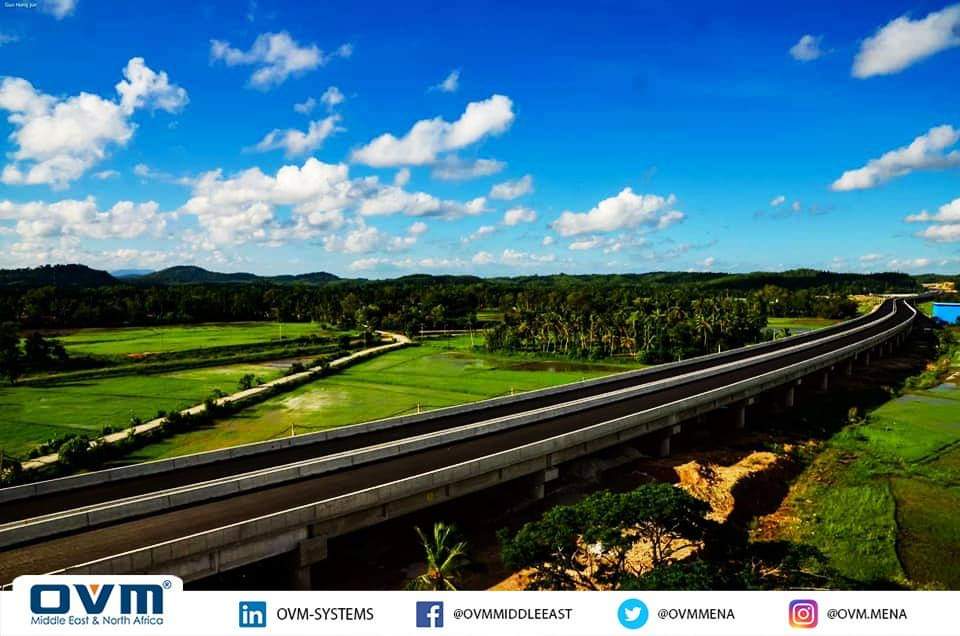 OVMmena's tweet image. OVM Is proud for its contribution in the accomplishment of project “Extension of Southern Expressway” this year in Srilanka, OVM has supplied Post-Tensioning system, Bearings, Expansion Joints, &amp;amp; Equipment. 

#OVM_Featured_Projects