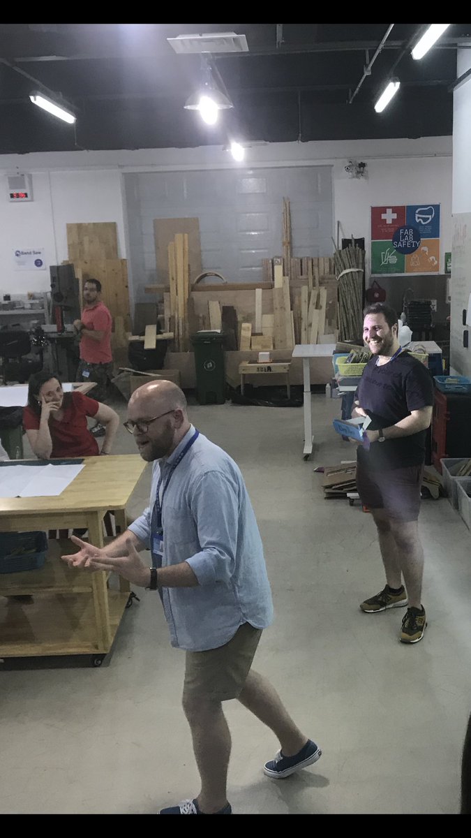 samgriffin_edu's tweet photo. Thanks to our brilliant new MS/HS staff for such a fun “no device device” #designchallenge! Welcome to @ISBeijing, we’re so excited to support your design integration! #learnISB @LauraJaneBrown @JulieLemley @chamada https://t.co/AsnWZHoKeE