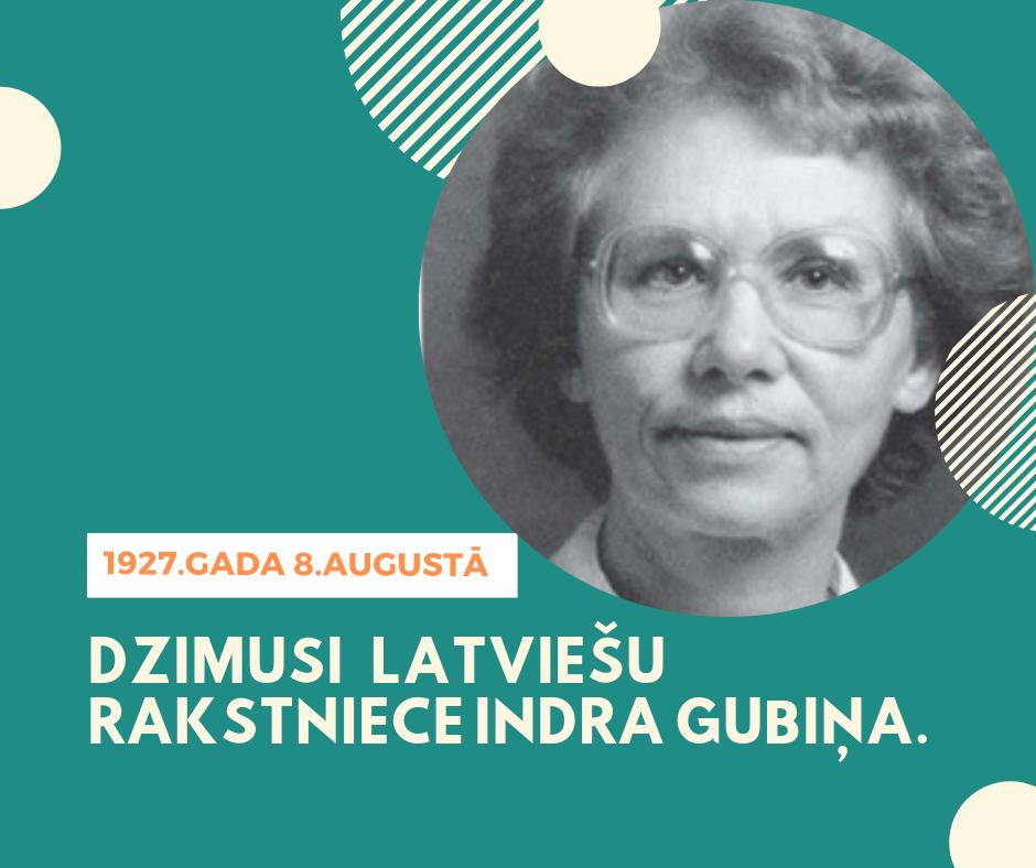 Šodien dzimusi latviešu rakstniece Indra Gubiņa. 🎉
Vairāk uzzini 👉 letonika.lv/groups/default…