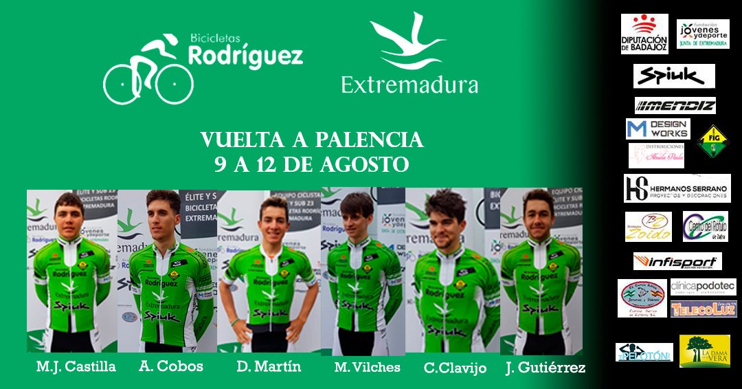 CiclismoJaen's tweet photo. En la Vuelta Palencia tomará la salida el @manucastilla97, que llega en un gran momento de forma tras finalizar 7º en Ávila. @marioperchas98 también acude con el @TeamExtremadura a la ronda palentina recuperado de la caída sufrida en la prueba abulense https://t.co/ot6XQjDkMF https://t.co/Ba2bluIUQ4