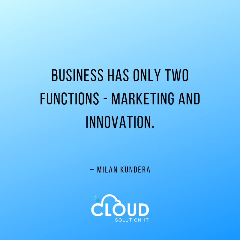 Cloudsolution0's tweet photo. Business has only two functions - marketing and innovation.
Milan Kundera
#CloudSolutionIT
.
.
.
.
#cloudcomputing #technology #it#cloud #aws #cybersecurity #bigdata#linux #ai #tech #machinelearning #ti#iso #python #datascience #iot#software #artificialintelligence https://t.co/6TTCKyNLNi