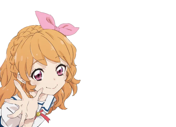 画像サイズの問題で透過画像にならなかったようでした。
こちらで多分大丈夫なはず。
#大空あかりカメラ 