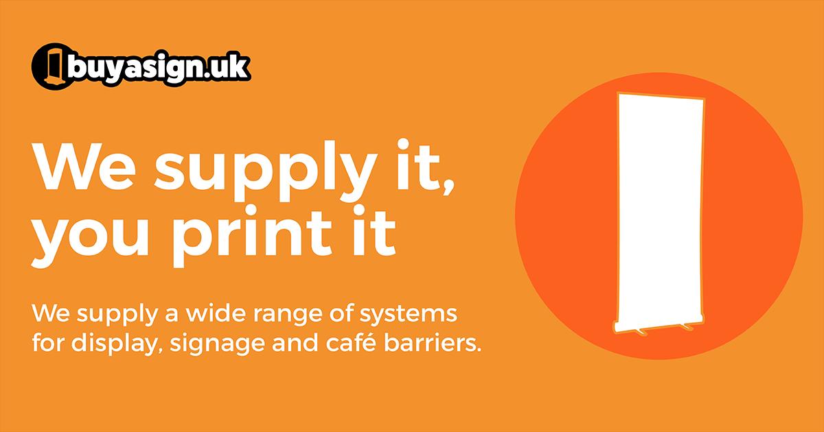 buyasignUK's tweet image. We supply the hardware - you customise it to your requirements! Buyasign.uk #signage #displaysignage #Advertising #Promotions #exhibition #popup