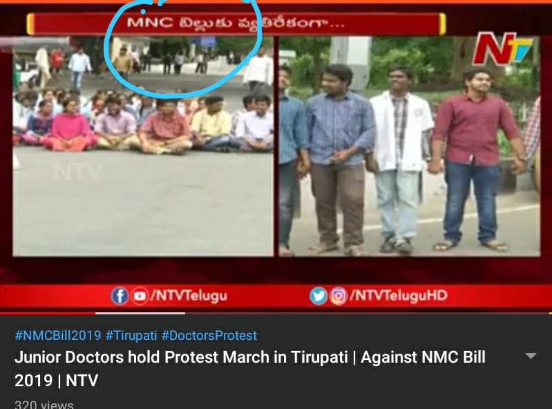 KrishnaPriyaTu1's tweet photo. Even media doesn't know spelling of the bill and we are got arrested....... What a society we are living in they just highlight about people's suffering but they don't want about what we are protesting for...? #SayNoToNmc @ysjagan https://t.co/vC0aH3c8j1