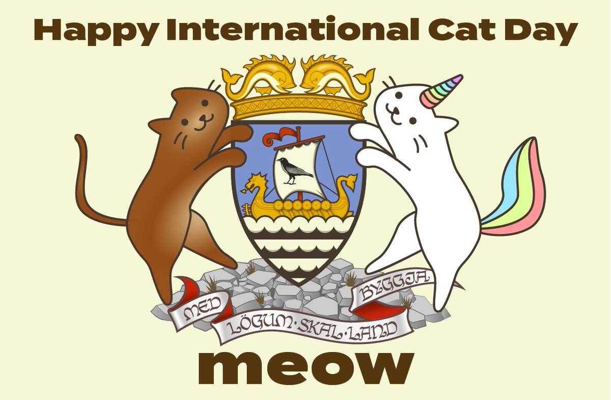 Good meow-ning to all you cat-lovers out there!  It's #InternationalCatDay here in #Shetland (and around the world, obvs) 😺