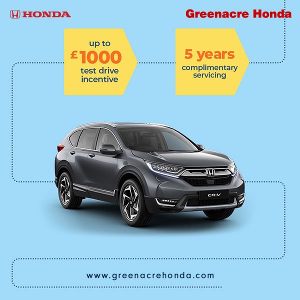 greenacrehonda's tweet photo. Enjoy up to £1000 #testdriveincentive &amp; 5 years complimentary servicing for a #newHondacar!
Click to discover more about the Honda Summer #TestDriveEvent. https://t.co/NTEWFgA5d1
#summerevent #hondaoffers https://t.co/BUg1Ltcgpq