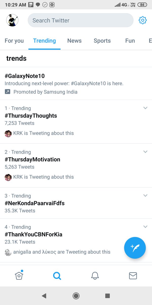 TheBaluu's tweet photo. Good going... #IndiaWide now it's in 4th position.... 6k tweets extra in 40mins 🔥🔥🔥🔥🔥🔥🔥🔥 ...wow

23.1k tweets for #ThankYouCBNForKia 

Mass postings 💖 https://t.co/RvpPSqkJN9