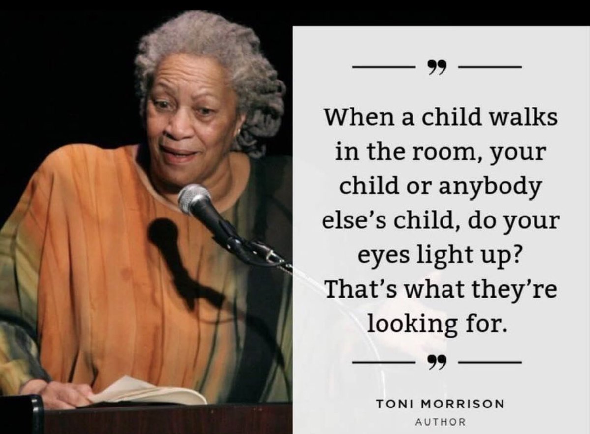 PaulaLaub's tweet photo. Thank you, #ToniMorrison for these beautiful words. Every child deserves this. ALL of our students deserve this! #RoweRunners @Lewis_E_Rowe_ES @JamescervantesL @SusanWatman @SuptJaraCCSD https://t.co/aNOdbBtFXW