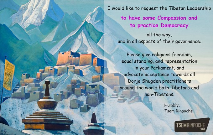 SarasSitham's tweet photo. Please give religious freedom and lift Dorje Shugden @tsemtulku

#China
#Tibet
#Tibetan
#TibetanSociety
#DalaiLama
#TsemRinpoche
#DorjeShugden
#Kechara
#India
#liftShugdenban
#religiousfreedom
#TibetCause
#Himachal https://t.co/XTonXfDBNC