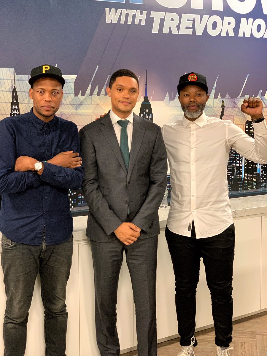 ThapeloMokoena's tweet photo. AFRI-CAN!  🎙🇿🇦🌍✊🏾

A day well spent with a Giant! It’s great to witness the power of Potential at play! Keep going bro @Trevornoah 

DreamChasing should be a staple in our diets. Pursue your fullest Potential! GO! https://t.co/K9TQcmXG0c