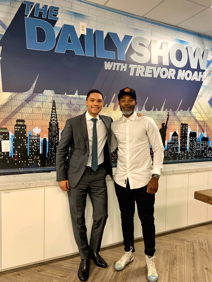 ThapeloMokoena's tweet photo. AFRI-CAN!  🎙🇿🇦🌍✊🏾

A day well spent with a Giant! It’s great to witness the power of Potential at play! Keep going bro @Trevornoah 

DreamChasing should be a staple in our diets. Pursue your fullest Potential! GO! https://t.co/K9TQcmXG0c