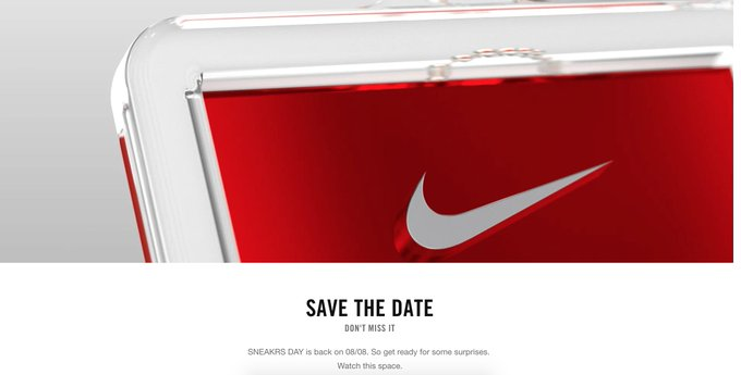 Nicesupreme's tweet photo. SNEAKRS Day '19 is coming 😋

EU ONLY

What do you think is coming 👀

(link: https://t.co/4JIikcvLd3) 
(link: https://t.co/ex25MbGyym) https://t.co/2kdJQOo89u