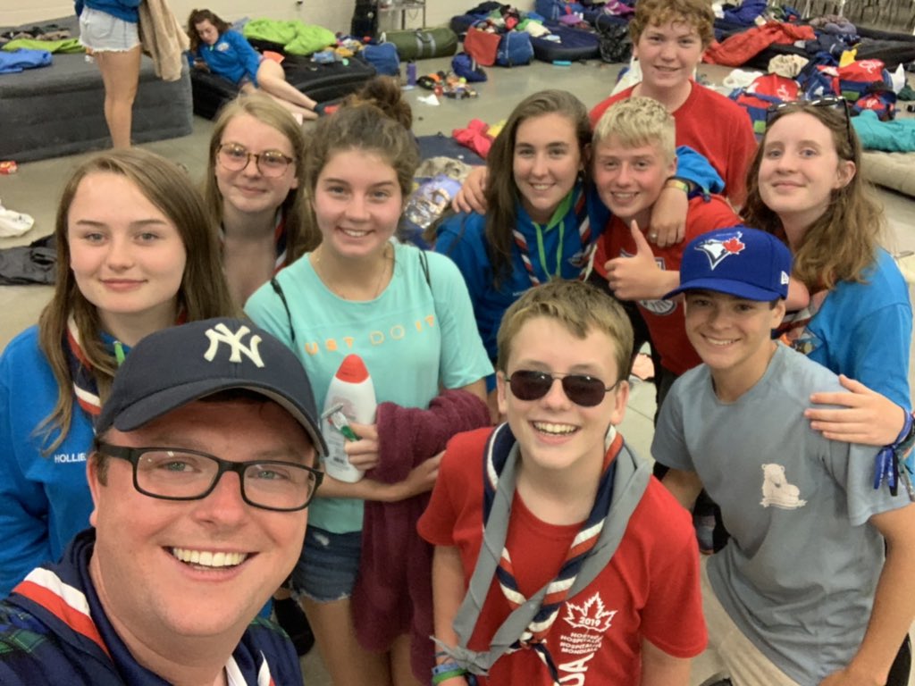 robmurray11's tweet image. This evening we had a traditional Canadian BBQ followed by a little thank you party for our Canadian hosts and young people. The journey isn’t quite over however I am very proud of my team and couldn’t have done it without them. #uk24wsj #scoutjamboree #wsj2019 @2019_wsj