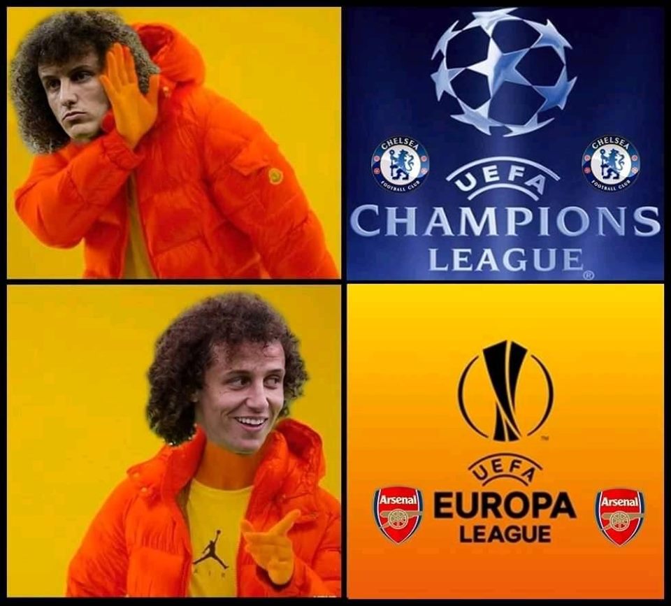 ChelseaFansWor1's tweet photo. Why @DavidLuiz_4 ? Why? 😂😭

#Chelsea #Arsenal #ChampionsLeague #EuropaLeague https://t.co/Gt5StO6Ale