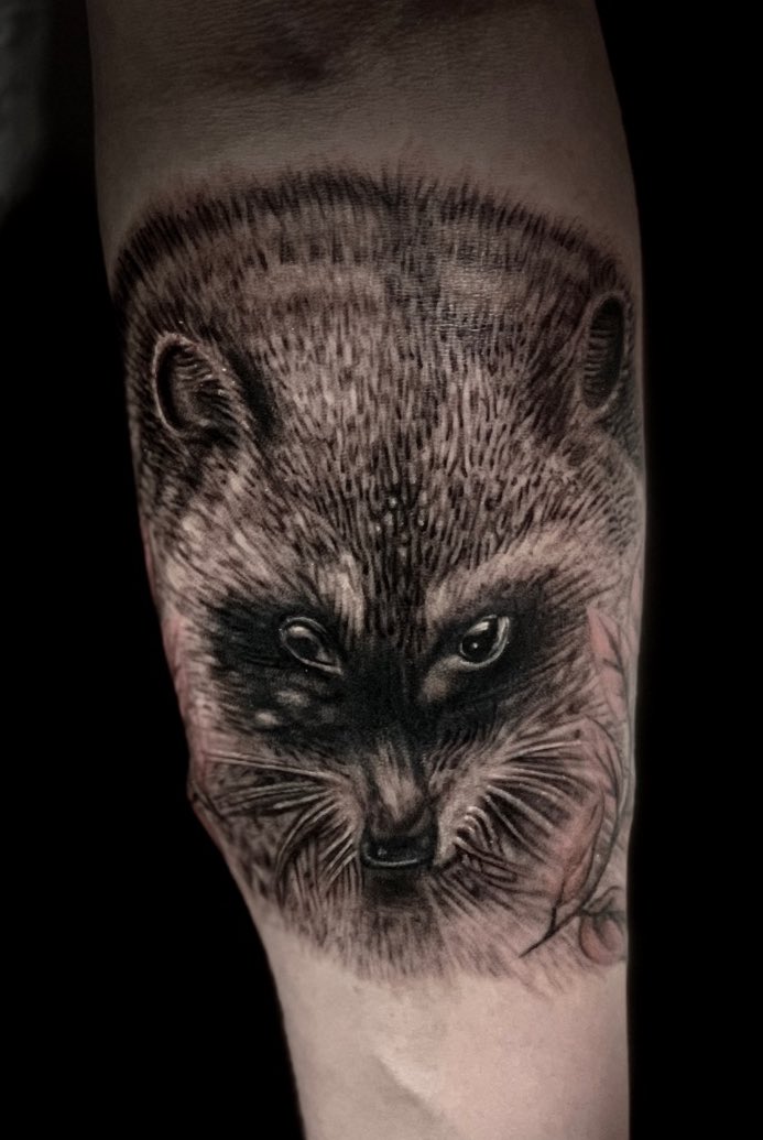LilienTattoo's tweet photo. Arbeit von Mario #waschbär #racoon #waschbärtattoo #racoontattoo #tattoo #tattoos #tatuajes #unterarm #tattooart #tattooarte #art #arte #tattooartist #tattooartists #artist #skillperfection #lüneburg #amsande #hamburg #hh #cheyennetattooequipment https://t.co/0Ojxkp4zph