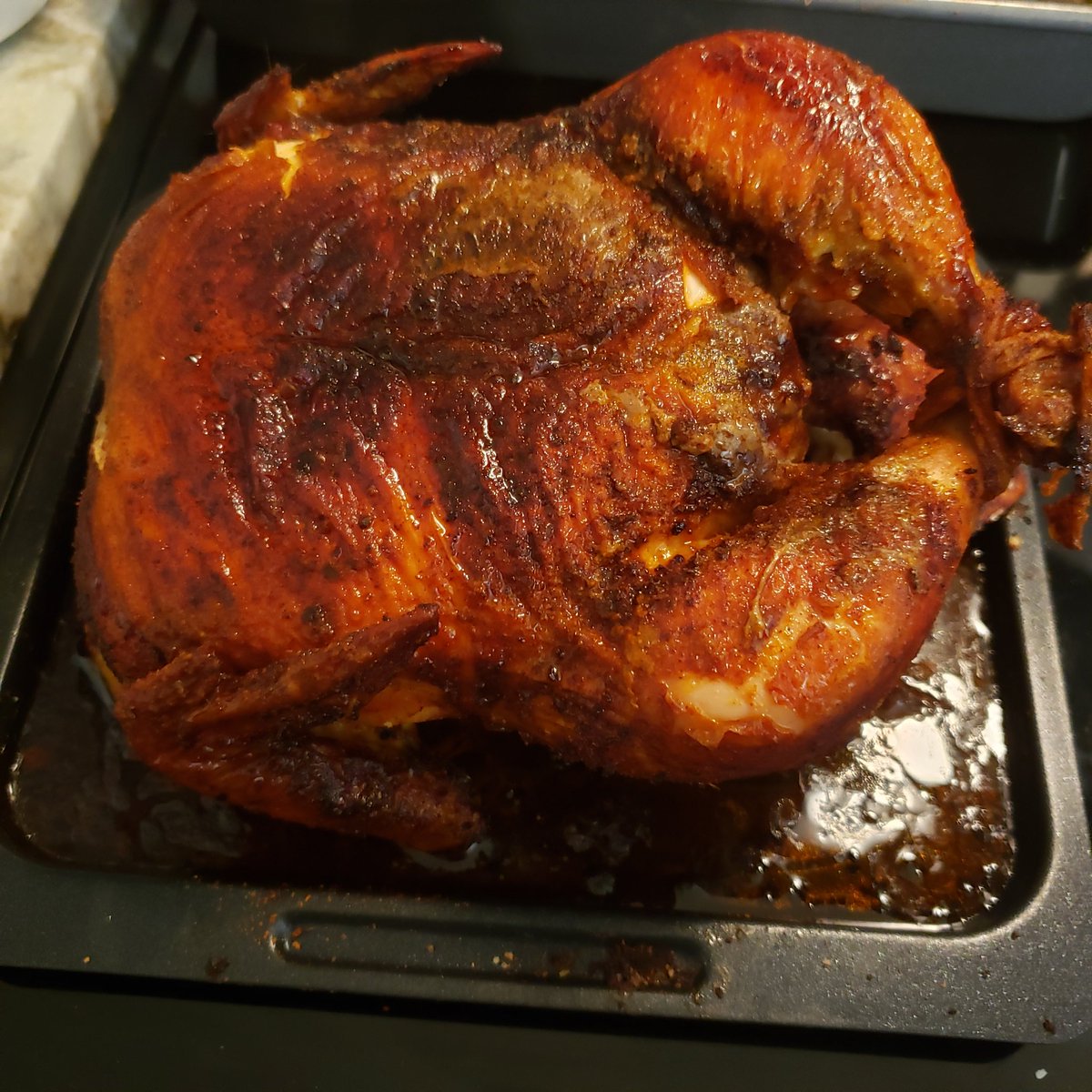 TrashleyUnarmed's tweet photo. First air fryer whole chickenโค๐๐ #instantpot #instantpotrecipies #instantvortexplus #instantbrands #airfryer #noob #IPallthethings https://t.co/RyR1Dm310r