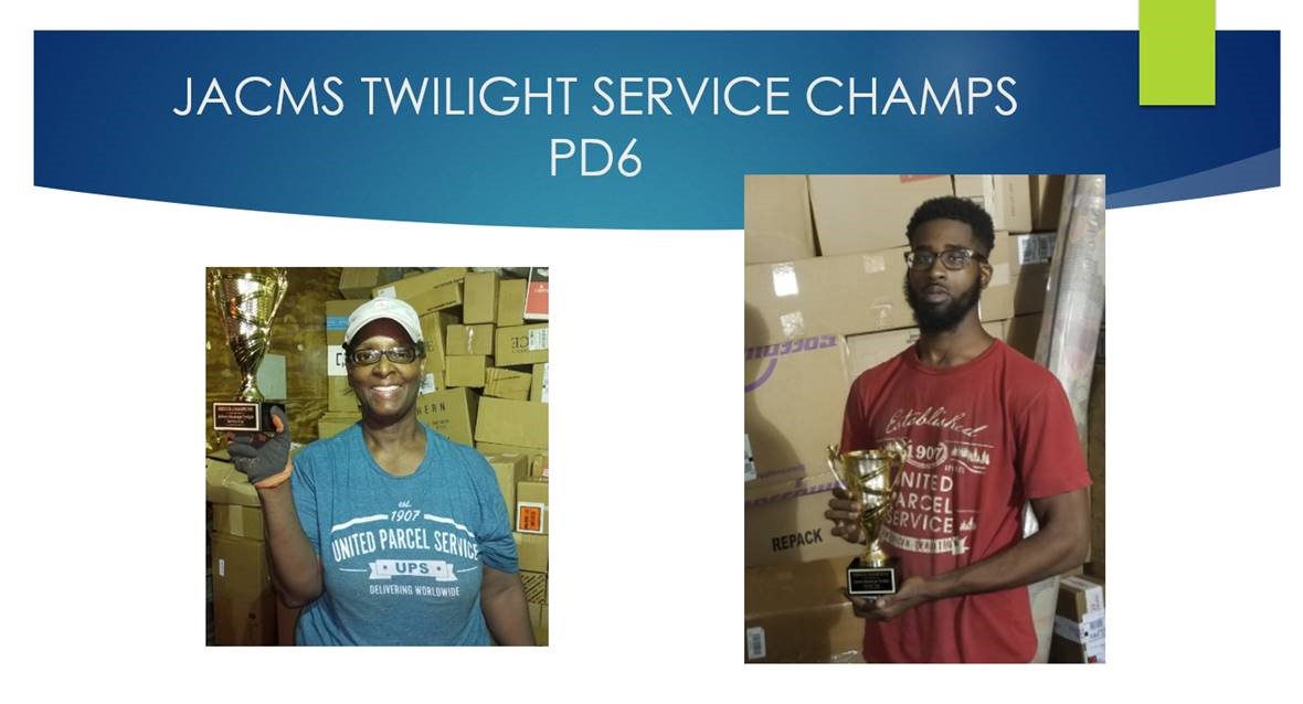 jbhardawayups's tweet photo. Congratulations to the Jackson, MS Twilight Service Champions - PD-6!!!!  Thank you for Providing Excellent Service to our Customers.... https://t.co/kgp6QQh0CN