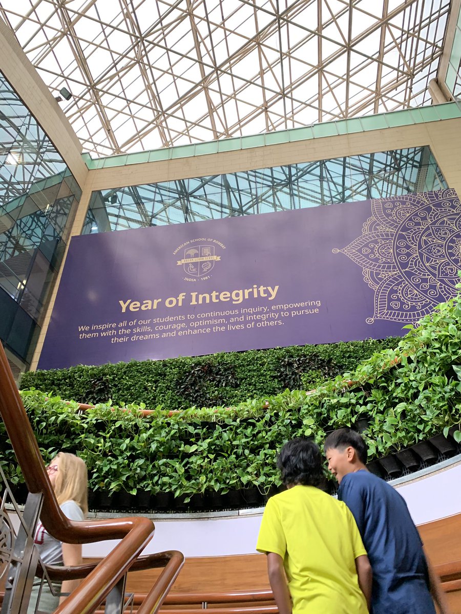 "What does #integrity look like?" "What if no one's around to see what we're doing?" "Who benefits from a culture of integrity?" I was so inspired by our learners' responses as we launched <a href="/ASBIndia/">The American School of Bombay</a>'s theme for this year in the MS. #WhatSchoolShouldBe