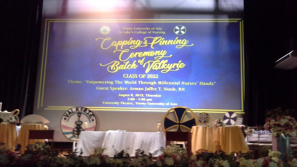 officialtuapage's tweet photo. IN A WHILE : The Capping and Pinning Ceremony of students from St.Luke’s College of Nursing’s Batch Valkyrie at the University Theater

📷 APCaballero https://t.co/Htecfj8rYs
