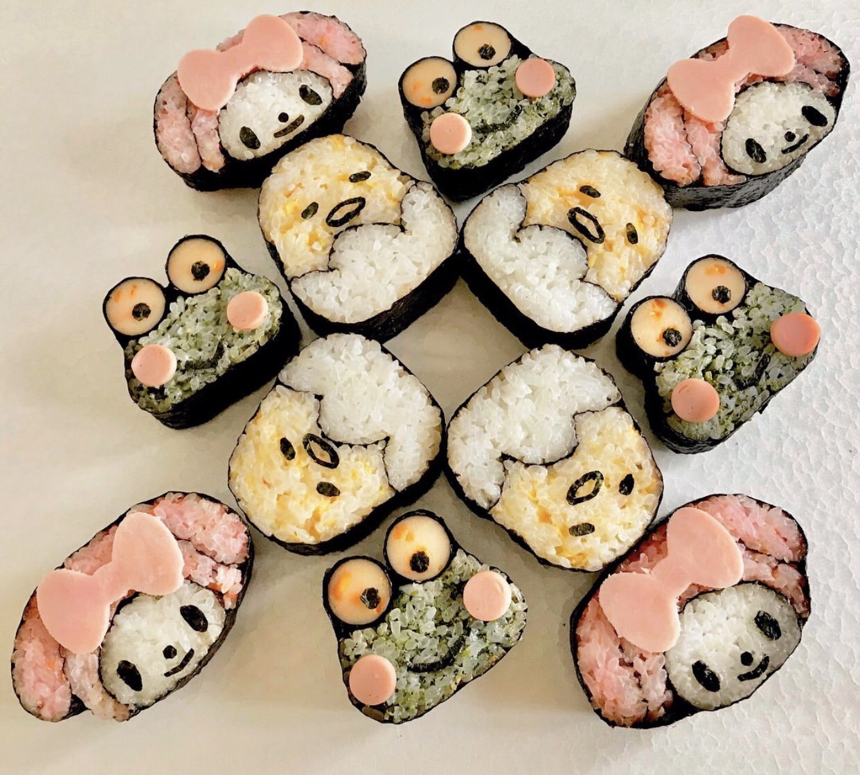茶々 サンリオキャラクター 巻き寿司 サンリオ マイメロディ ぐでたま Twitter家庭料理部 おうちごはん T Co B6wlhnfbqg Twitter