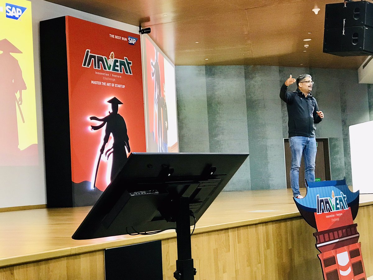 amdtauseef's tweet photo. Entrepreneur Mindset should be our high priority focus... @dilipkhandelwa at #InnVent #Finale addressing InnVent teams @saplabsindia @Maheshnayakh @shraddhanjali_r @HarishB07 @RavneetKSethi https://t.co/tpLiBPM5DU