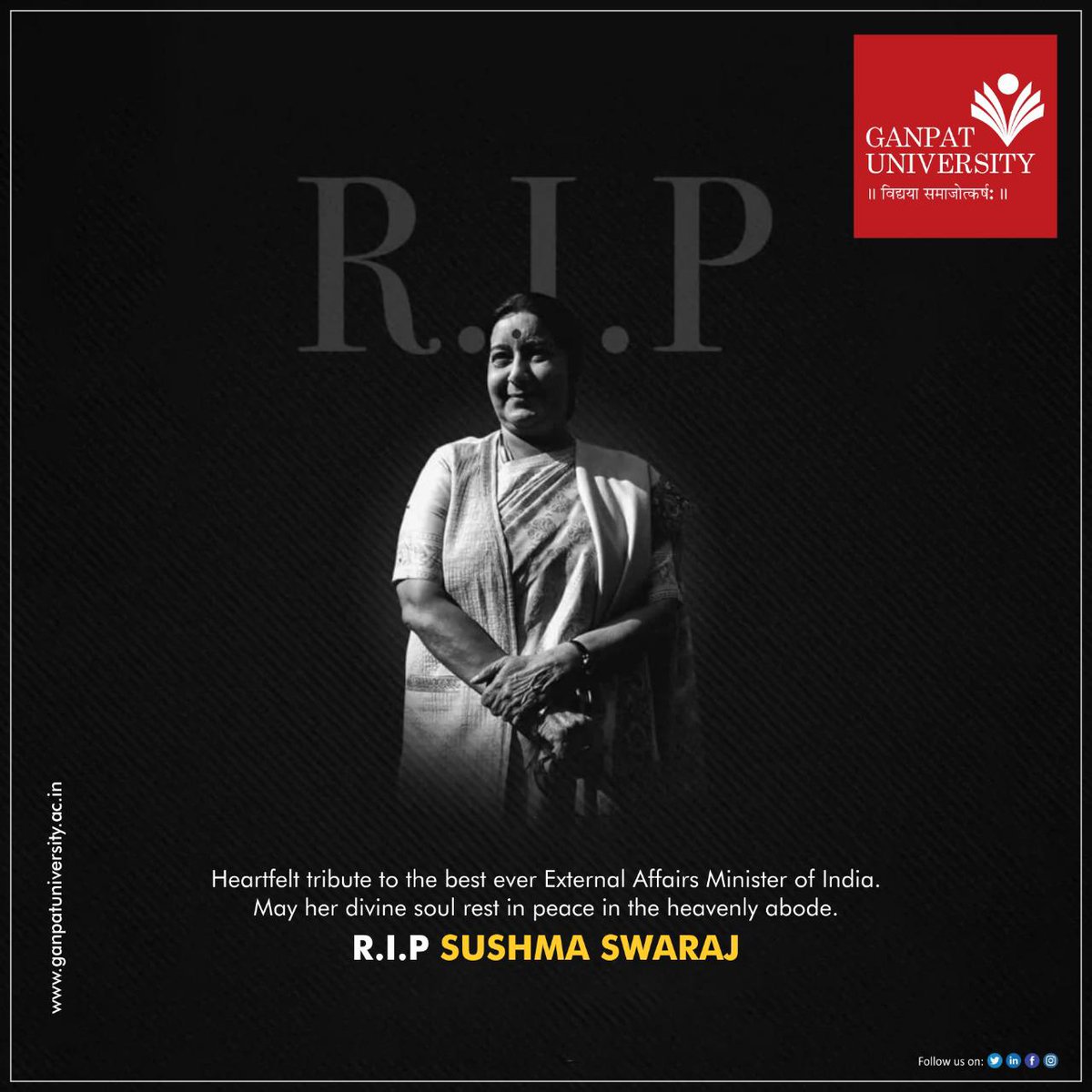 dr_vdpatel's tweet photo. #shushmaswaraj #shusmaswaraj #NarendraModi #AmitShah #shushmaswaraj #shushma #BJP #forrein https://t.co/1bLgJvyzaI