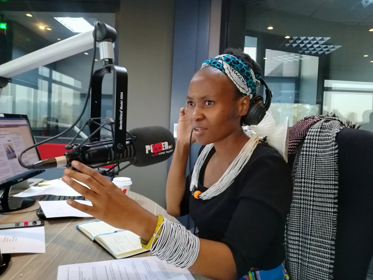 Powerfm987's tweet photo. #987Woman host Lerato Moholola, representing #POWERBreakfast listeners with her much-anticipated iron fist persona. #GrowForIt https://t.co/SNdT8VYNXs