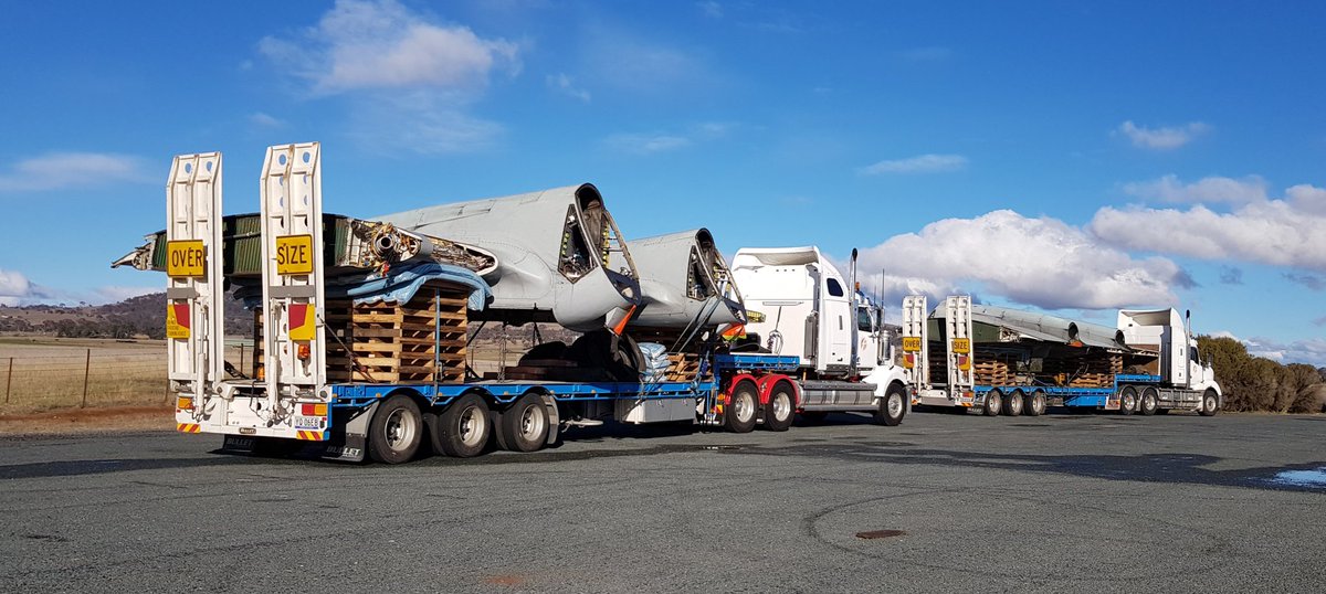 Looks like an Orion coming to Canberra in pieces. AWN? Needs a big shed.