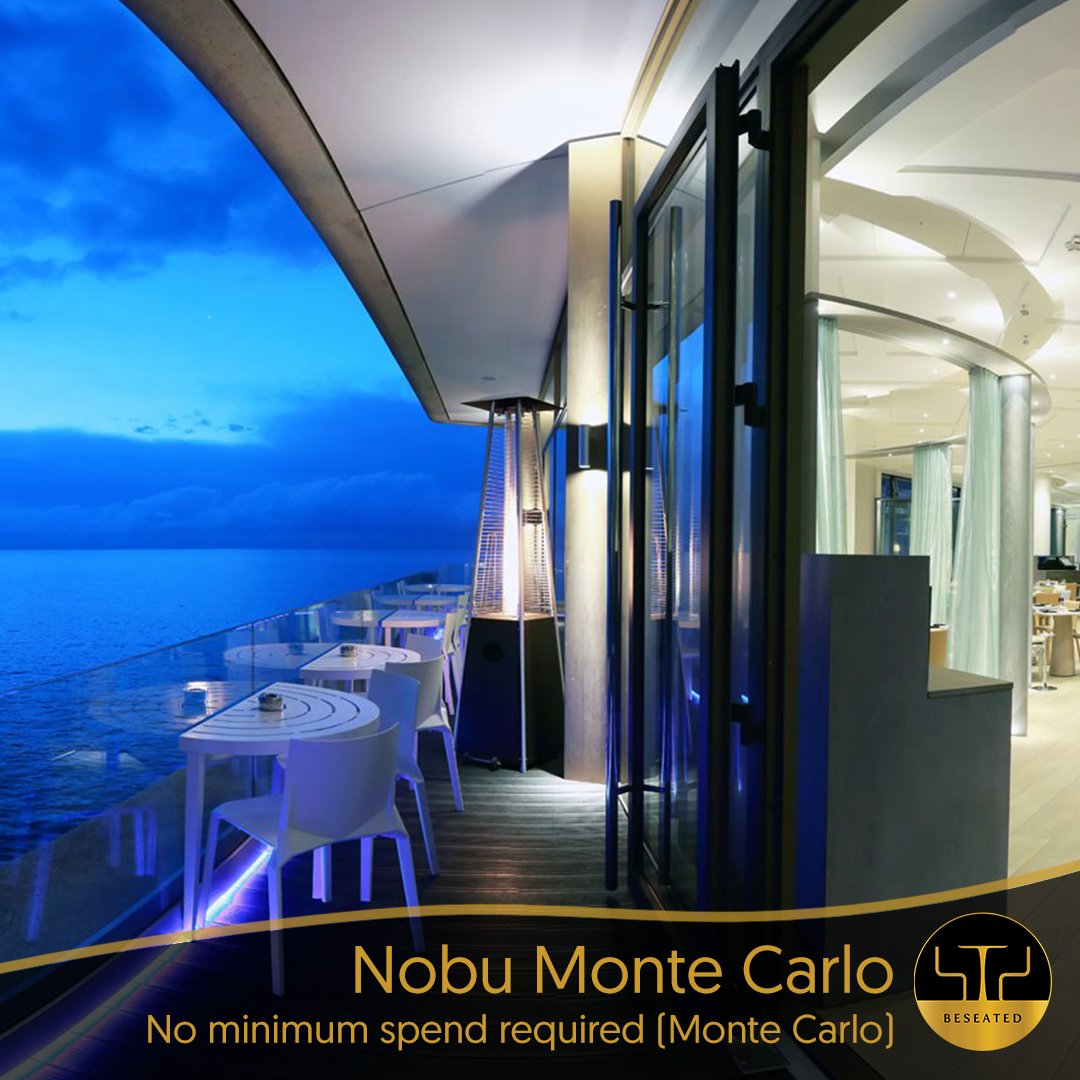 BeSeatedapp's tweet photo. A list of the most lavish restaurants, lounges, bars and nightclubs in #MonteCarlo awaits you. Book your table though BeSeated now.
#BeSeated…Your #SocialConcierge
#BeTreated #luxury #lifestyle #LuxuryTravel #TravelTheWorld #Monaco ##Jimmyz #BlueGin #NobuMonteCarlo #LeGrill https://t.co/cotj0mouXa