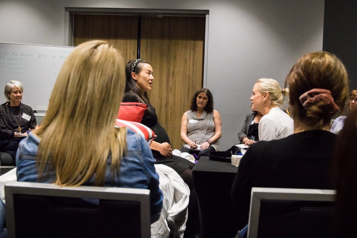 CREStillbirth's tweet photo. #FranBoyle (Sydney) @FranBoyleOz & #ReneeLim leading a critical, interactive workshop on 'Breaking Bad News' -- how we communicate suspected and subsequent confirmation of stillbirth in the care environment. #StillbirthForum https://t.co/QmpZODaoqW