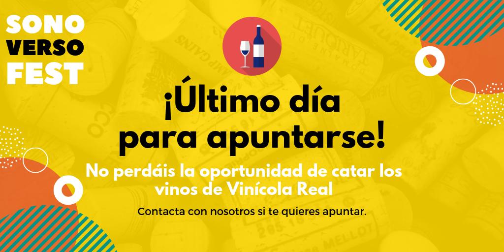 dmillennialcom's tweet photo. Las Bodegas @Vinicola_Real estarán en #Sonoverso con una cata donde podremos probar sus famosos vinos, incluído #200Monges, no dejéis escapar la oportunidad. Sin coger el coche, al lado de casa, inigualable.
Si estáis interesados, contactad con nosotros. #vinos #vinoderioja https://t.co/Is6ttyVRw1