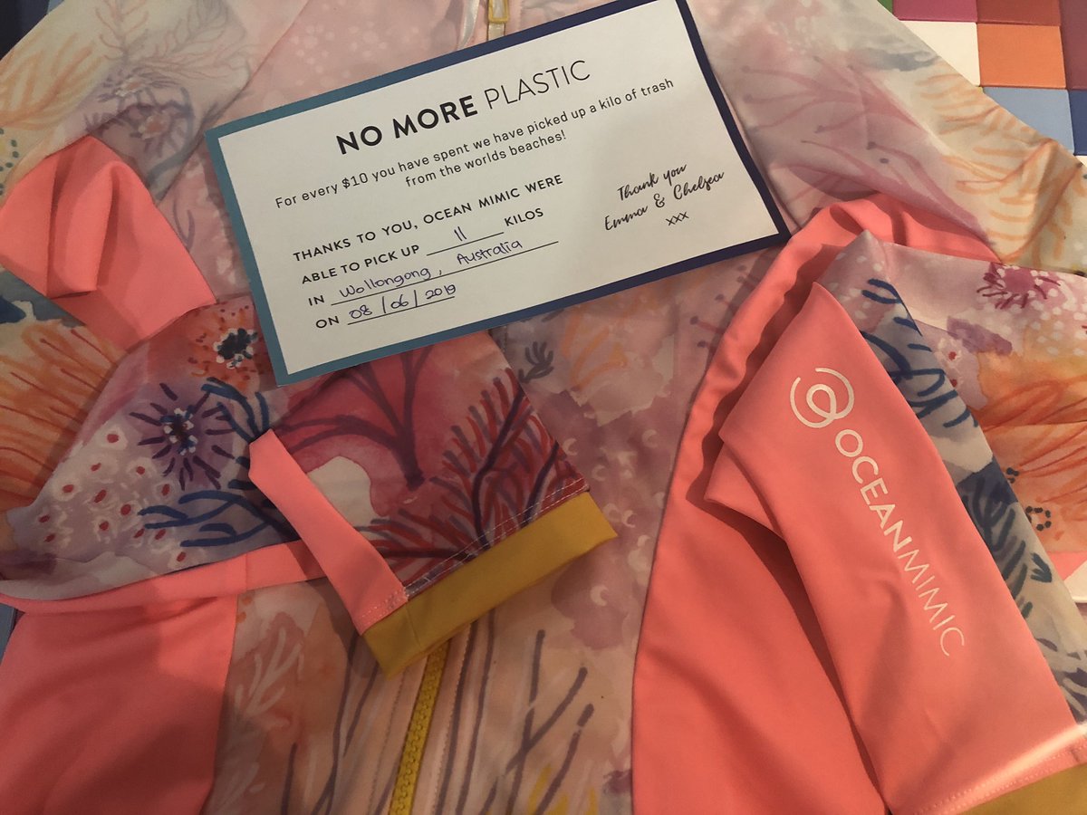 TaraDiversi's tweet photo. Love Kickstarter and my new togs made from recycled plastic and ghost nets from @OceanMimic #circulareconomy #protectthereef https://t.co/9CVMg3bG3l