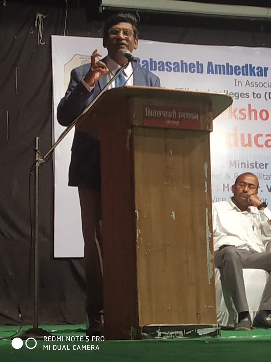 SastryVr's tweet photo. Workshop on new National Education Policy 2019, was organised on July 26, 2019 at Solapur. Event was Inaugurated by Honble Minister Shri Subhash Deshmukhji and Prof V R Sastry, Vice Chancellor of DBATU. #dbatu #dbatulive   #nationaleducationpolicy #nationaleducationpolicy2019 https://t.co/sjx72vfG13
