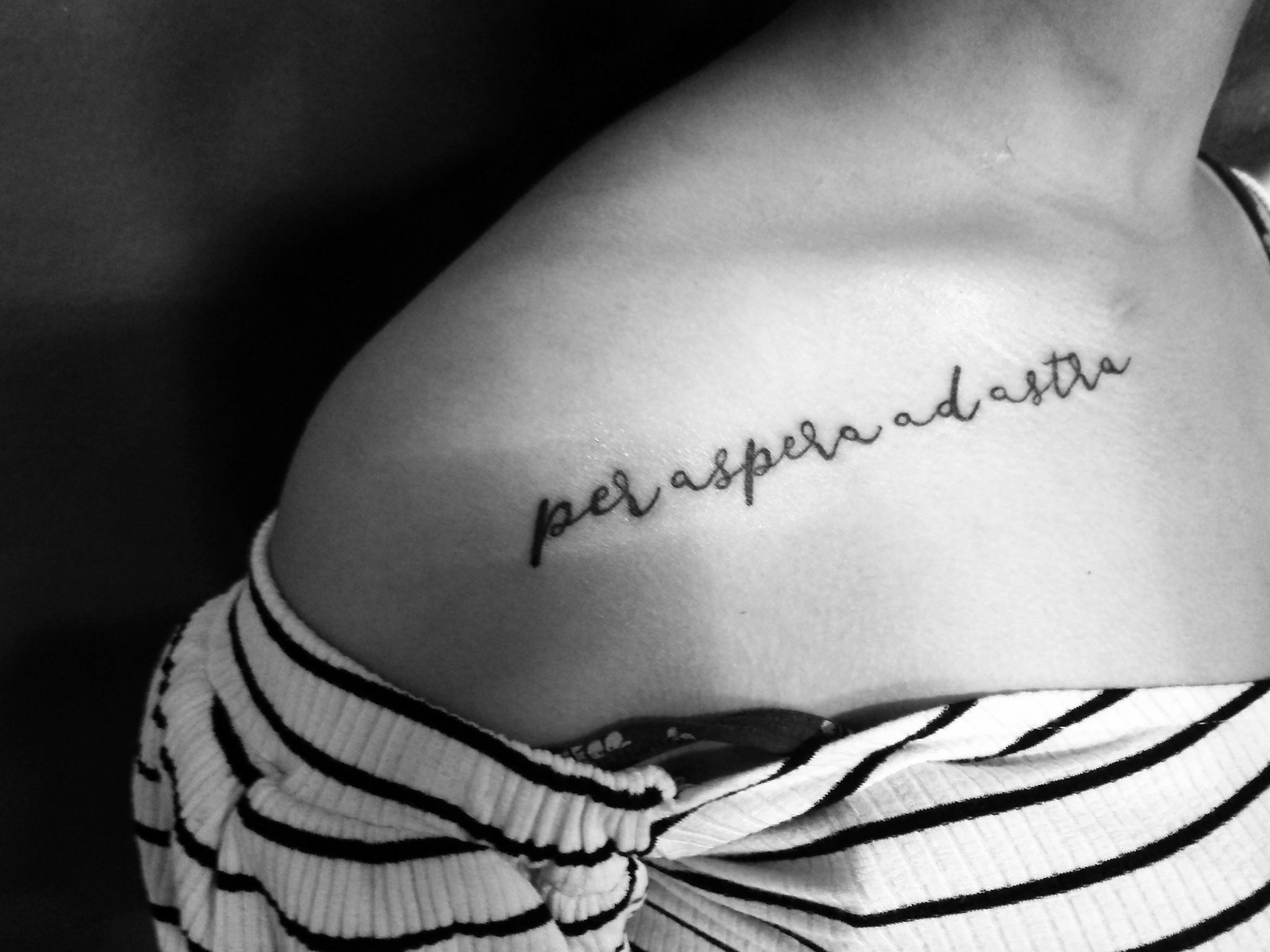 Tattoo uploaded by Angeloop  Lovely words script cute shoulder words  tattoo IGangeloop  Tattoodo