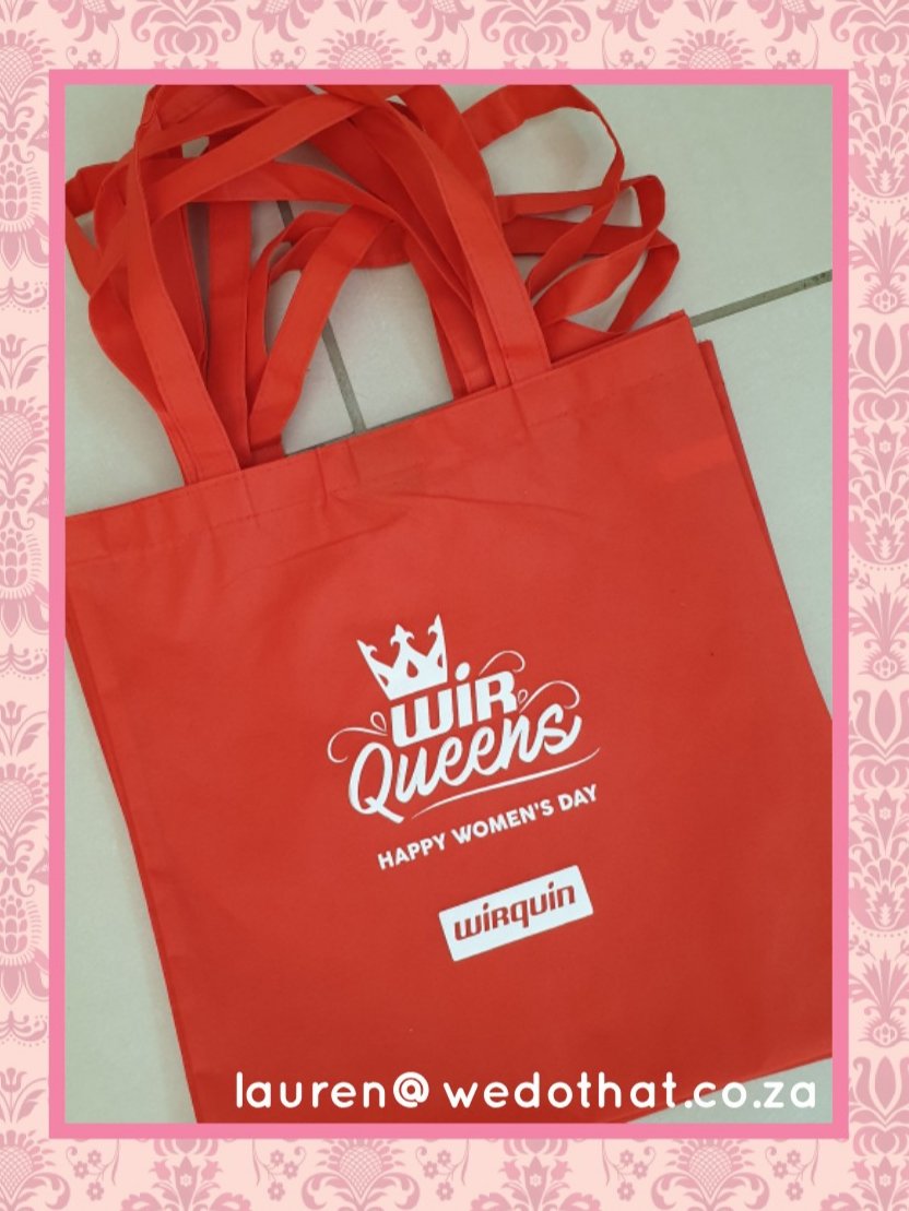 WeDoThatSA's tweet photo. Women's Day Gift Bags for Team Wirquin!

#marketing #branding #promotionalproducts #SouthAfrica #WeDoThatSA #WomensDay https://t.co/428vXRiF81