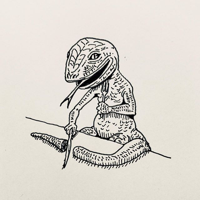 エイマ Eima Twitterissa トカゲの自切 Lizard Self Cutting イラスト アート 絵 画 イラストレーター デザイン イラストグラム ドローイング トカゲ Illustration Illustrator Art Design Drawing Artist Painting Artwork Lizard T Co