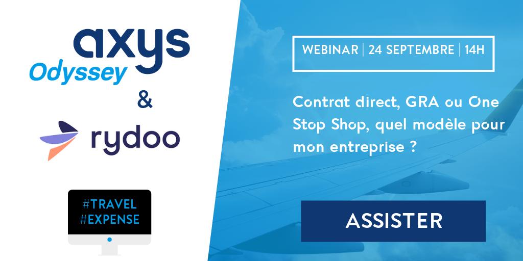kenane_ferroudj's tweet photo. #webinar | ⌛ Contrat direct, GRA ou « One Stop Shop », quel mode de contractualisation T&E choisir ? Les réponses dans le webinar d' #AxysOdyssey et #Rydoo!
📆 2⃣4⃣ septembre prochain
⏰ 1⃣4⃣ H - 45min
Réservez sans plus attendre, ça part vite ! 👉 https://t.co/g0h9i4tXFT https://t.co/bFwIgFoJbQ