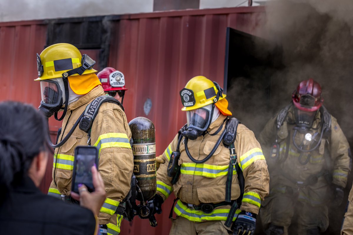 SBCoFFLocal935's tweet photo. Thank you to @SBCounty 1st District Supervisor @RobertLovingood for attending #SBCoFireOps101 and learning more about what our members do for the public. We appreciate your support of #PublicSafety #Local935 #SBCoFD https://t.co/R4qw4BoJwz