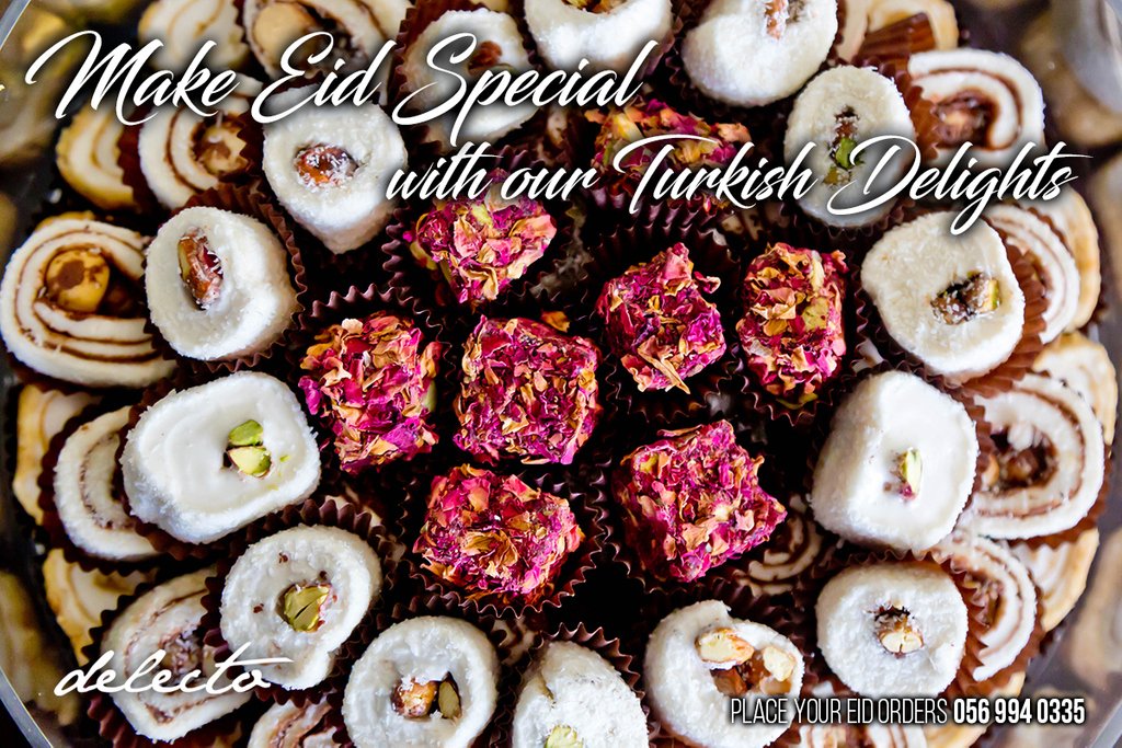 delectouae's tweet photo. Make sure to treat your loved ones this EID with our decedent Turkish Delights! Hurry place your orders now Call: 0569940335

#arabicsweets #sweets #events #weddings #wedding #pistachio #cashew #exclusive #abudhabi #uae #yummy #delicious #rose #turkishdelights #yum https://t.co/WbY0SanNVP