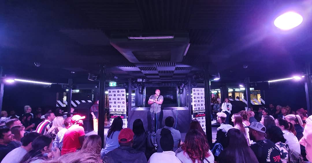 TheSheJay's tweet photo. Massive night at #LaughInTheBox in @boxparkcroydon with our biggest crowd to date. Big up @auriestyla for bringing consistent vibes as well as #MrBlair  @fatihaelghorri and  @kazeemjamalcomedian with the fire material!! Dont forget every 1st Wednesday of the month! https://t.co/AVTxwbV2H3