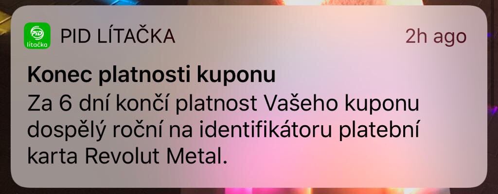 jspetrak's tweet photo. Kolik let “to nešlo” na #Opencard poslat upozornění, že končí roční jízdenka... @PIDoficialni #Litacka umí! https://t.co/3UIItWx6SY