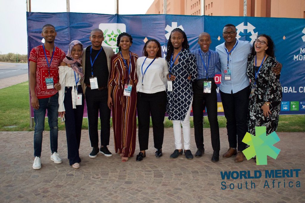 WorldMeritRSA's tweet photo. SA change makers in Morocco, striving to thrive, reviving the spirit of changing the world and giving back to the communities.💚 #meritsummit2019 #worldMeritMorocco #MeritImpact #OcpImpact #worldmeritSA #wmrsa #worldmerit https://t.co/KoTRaObCIh