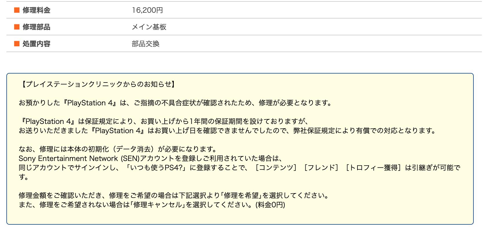 オーメンズ11 めっちゃ萎えるんだが 金額もそうだけど何よりも本体の初期化 すべてのセーブデータが消えるってことよね Mhwもう1回やる気起きるかこれ わざわざpro買って全然遊んでないのにこれか Ps4 故障 T Co Iu0fw7sj9f Twitter